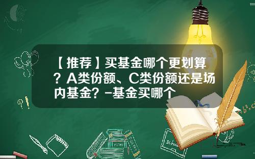 【推薦】買基金哪個更劃算？A類份額、C類份額還是場內基金？-基金買哪個