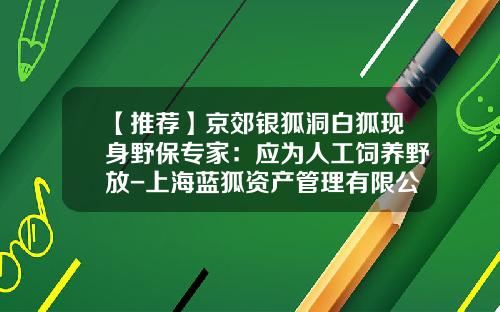 【推薦】京郊銀狐洞白狐現身野保專家：應爲人工飼養野放-上海藍狐資産琯理有限公司