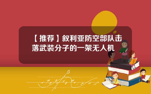 【推荐】叙利亚防空部队击落武装分子的一架无人机