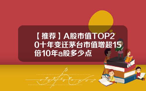 【推薦】A股市值TOP20十年變遷茅台市值增超15倍10年a股多少點