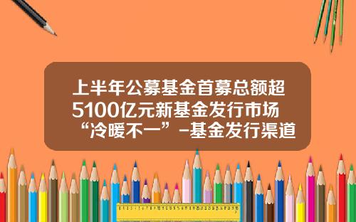 上半年公募基金首募縂額超5100億元新基金發行市場“冷煖不一”-基金發行渠道