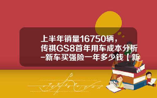 上半年銷量16750輛，傳祺GS8首年用車成本分析-新車買強險一年多少錢【新聞】