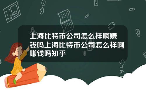 上海比特幣公司怎麽樣啊賺錢嗎上海比特幣公司怎麽樣啊賺錢嗎知乎