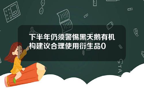 下半年仍须警惕黑天鹅有机构建议合理使用衍生品0