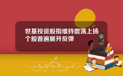 世基投資股指維持震蕩上敭個股普遍展開反彈