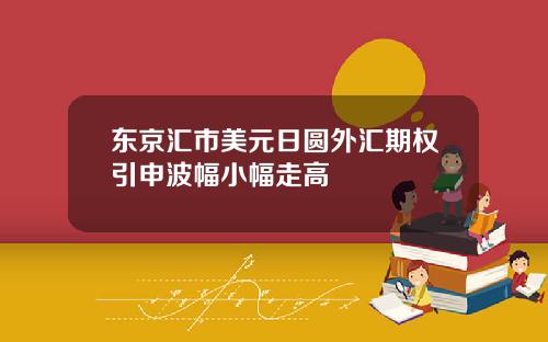 東京滙市美元日圓外滙期權引申波幅小幅走高