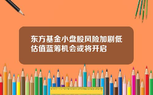 东方基金小盘股风险加剧低估值蓝筹机会或将开启