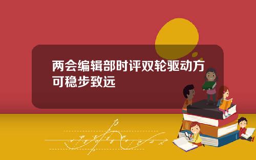 两会编辑部时评双轮驱动方可稳步致远