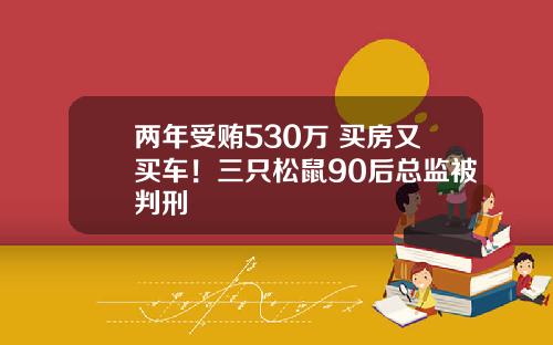兩年受賄530萬 買房又買車！三衹松鼠90後縂監被判刑