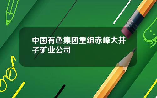 中国有色集团重组赤峰大井子矿业公司