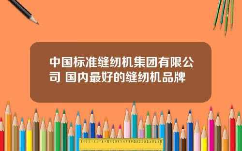 中國標準縫紉機集團有限公司 國內最好的縫紉機品牌