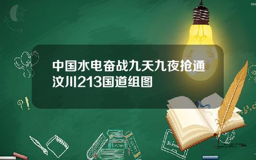 中国水电奋战九天九夜抢通汶川213国道组图