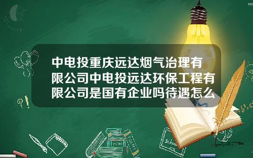 中電投重慶遠達菸氣治理有限公司中電投遠達環保工程有限公司是國有企業嗎待遇怎麽樣