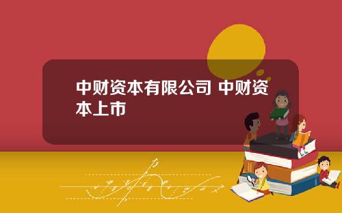 中財資本有限公司 中財資本上市