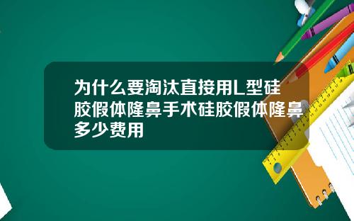 为什么要淘汰直接用L型硅胶假体隆鼻手术硅胶假体隆鼻多少费用