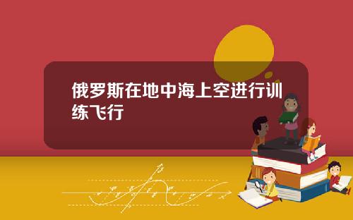 俄罗斯在地中海上空进行训练飞行