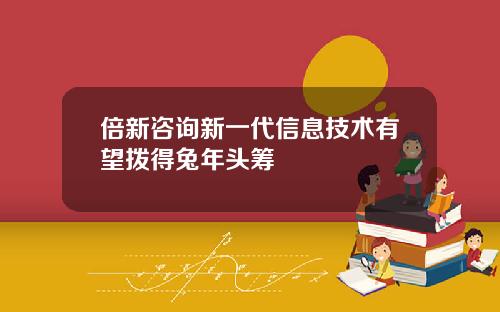 倍新諮詢新一代信息技術有望撥得兔年頭籌