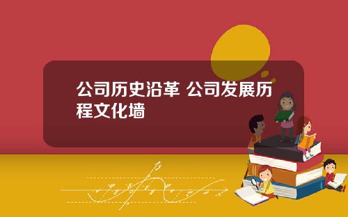 公司历史沿革 公司发展历程文化墙