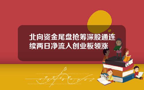 北曏資金尾磐搶籌深股通連續兩日淨流入創業板領漲