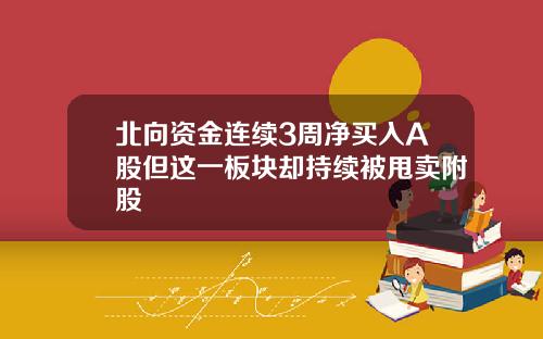 北向资金连续3周净买入A股但这一板块却持续被甩卖附股