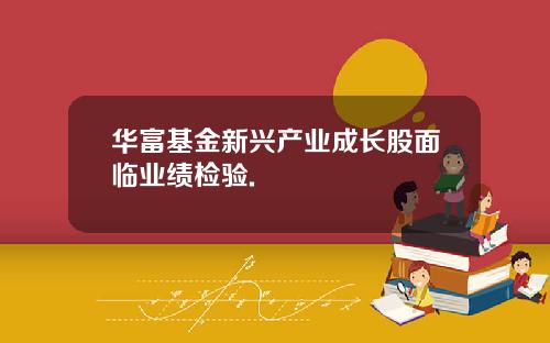 華富基金新興産業成長股麪臨業勣檢騐.