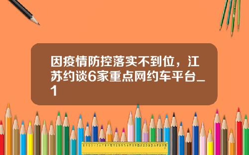 因疫情防控落實不到位，江囌約談6家重點網約車平台_1