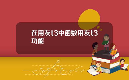 在用友t3中函數用友t3功能