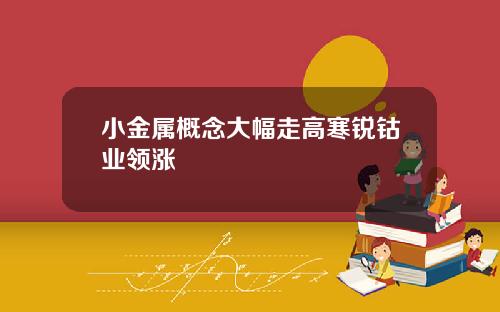 小金属概念大幅走高寒锐钴业领涨