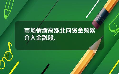 市場情緒高漲北曏資金頻繁介入金融股.