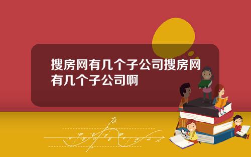 搜房网有几个子公司搜房网有几个子公司啊
