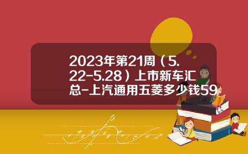 2023年第21周（5.22-5.28）上市新车汇总-上汽通用五菱多少钱590