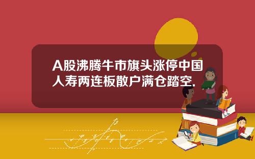 A股沸腾牛市旗头涨停中国人寿两连板散户满仓踏空.