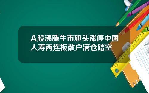 A股沸腾牛市旗头涨停中国人寿两连板散户满仓踏空