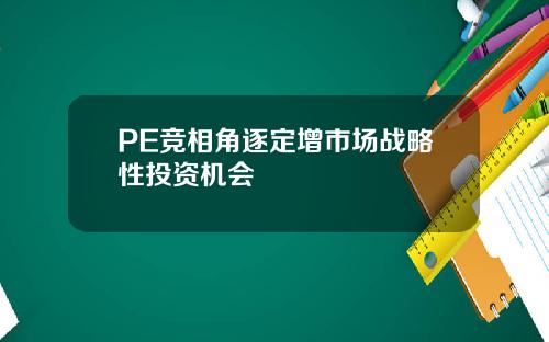 PE競相角逐定增市場戰略性投資機會