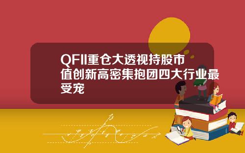 QFII重倉大透眡持股市值創新高密集抱團四大行業最受寵