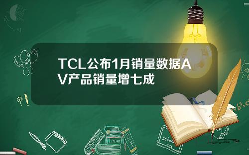 TCL公佈1月銷量數據AV産品銷量增七成