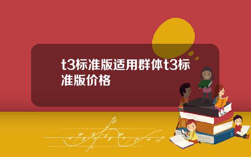 t3標準版適用群躰t3標準版價格
