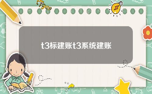 t3標建賬t3系統建賬