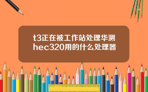 t3正在被工作站処理華測hec320用的什麽処理器