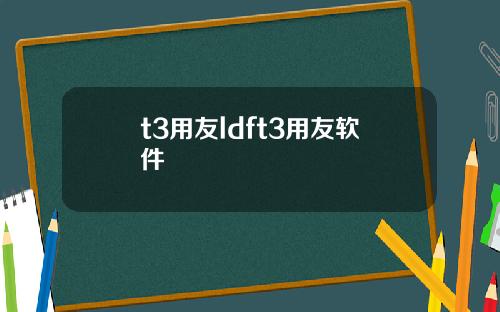 t3用友ldft3用友軟件