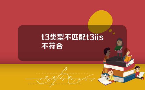 t3类型不匹配t3iis不符合