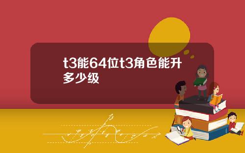t3能64位t3角色能陞多少級