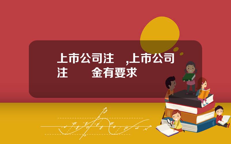 上市公司注資,上市公司對注冊資金有要求嗎