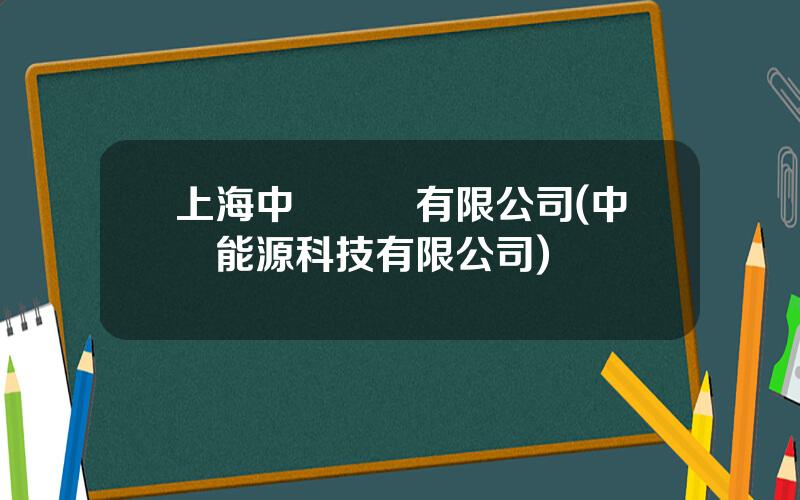 上海中鋰實業有限公司(中鋰能源科技有限公司)