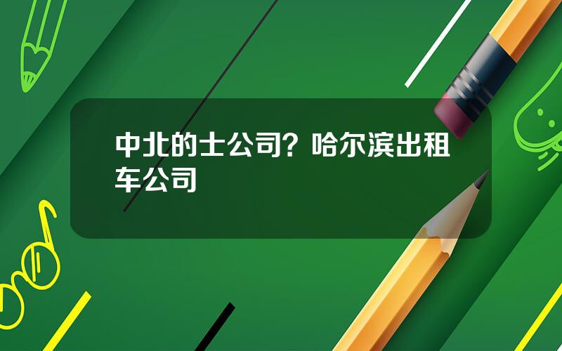 中北的士公司？哈尔滨出租车公司