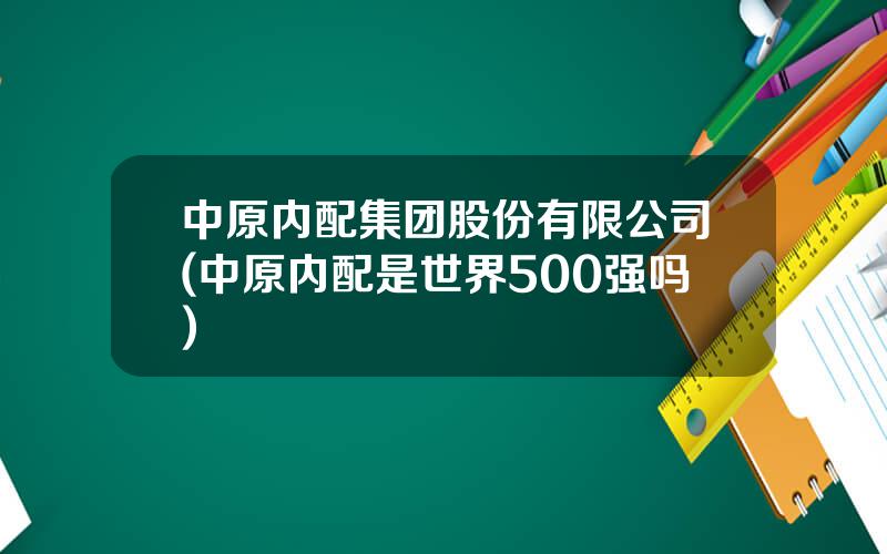 中原内配集团股份有限公司(中原内配是世界500强吗)