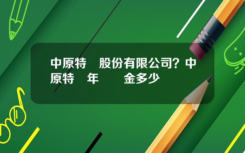 中原特鋼股份有限公司？中原特鋼年終獎金多少