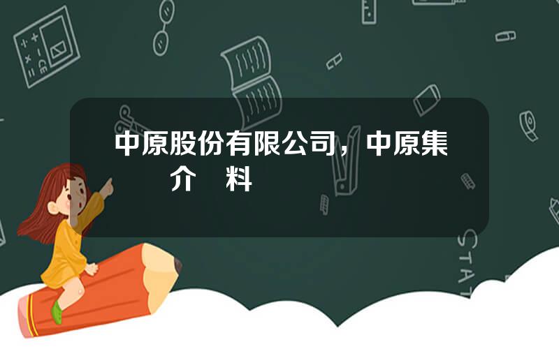 中原股份有限公司，中原集團簡介資料