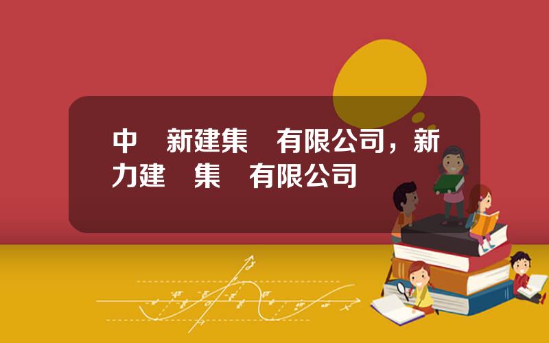 中國新建集團有限公司，新力建設集團有限公司