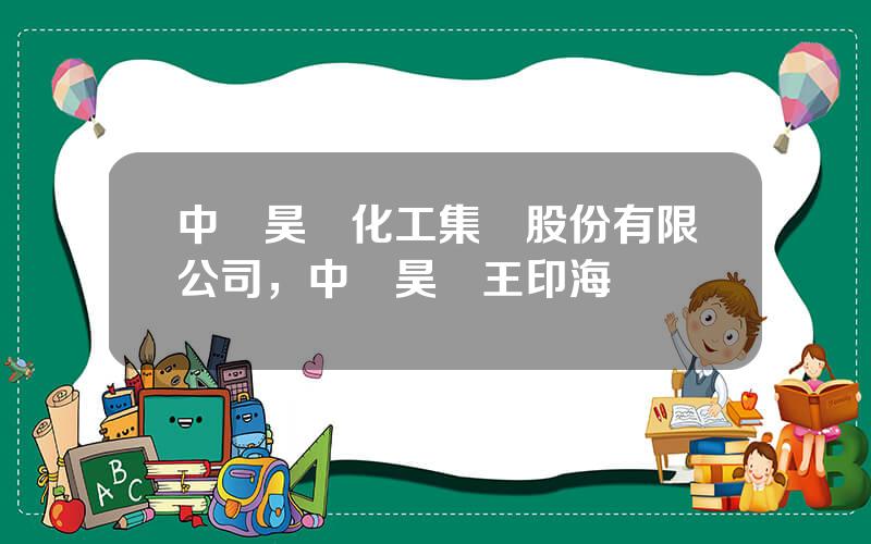 中國昊華化工集團股份有限公司，中國昊華王印海